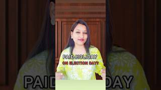 Paid holiday on election day #trending #vote #youtubeshorts #subscribe #like #election #shorts