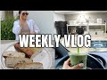 WEEKLY VLOG: healthy homemade banana bread + new counter organizer + reading again + we miss collin