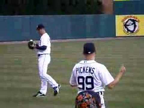 Video from my season ticket seat at Comerica Park of Justin Verlander's pregame warm up before the April 6, 2008, game against the Chicago White Sox
