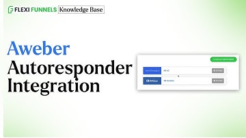 Aweber Autoresponder Integration | FlexiFunnels