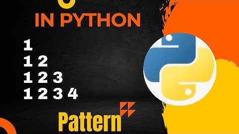 Python Pattern Programs 🔥🔥- -Printing Numbers in Right Triangle Shape