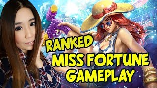 Pool Party Miss Fortune ADC Ranked Gameplay S7 - Miss Fortune vs Ezreal - League of Legends