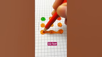 Draw a Checkered Path With Numbers 1 and 9? #drawing #line #maths #quiz #shorts