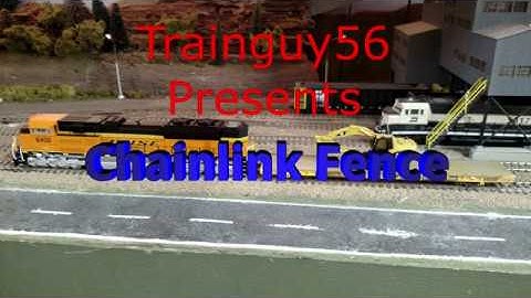 Building an HO scale Chain-link fence.