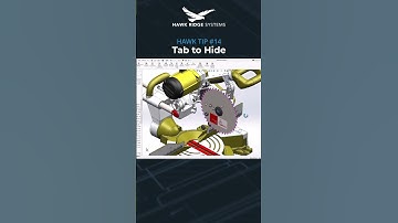 Hawk Tip #14: How to Hide Components with the Tab Key in SOLIDWORKS