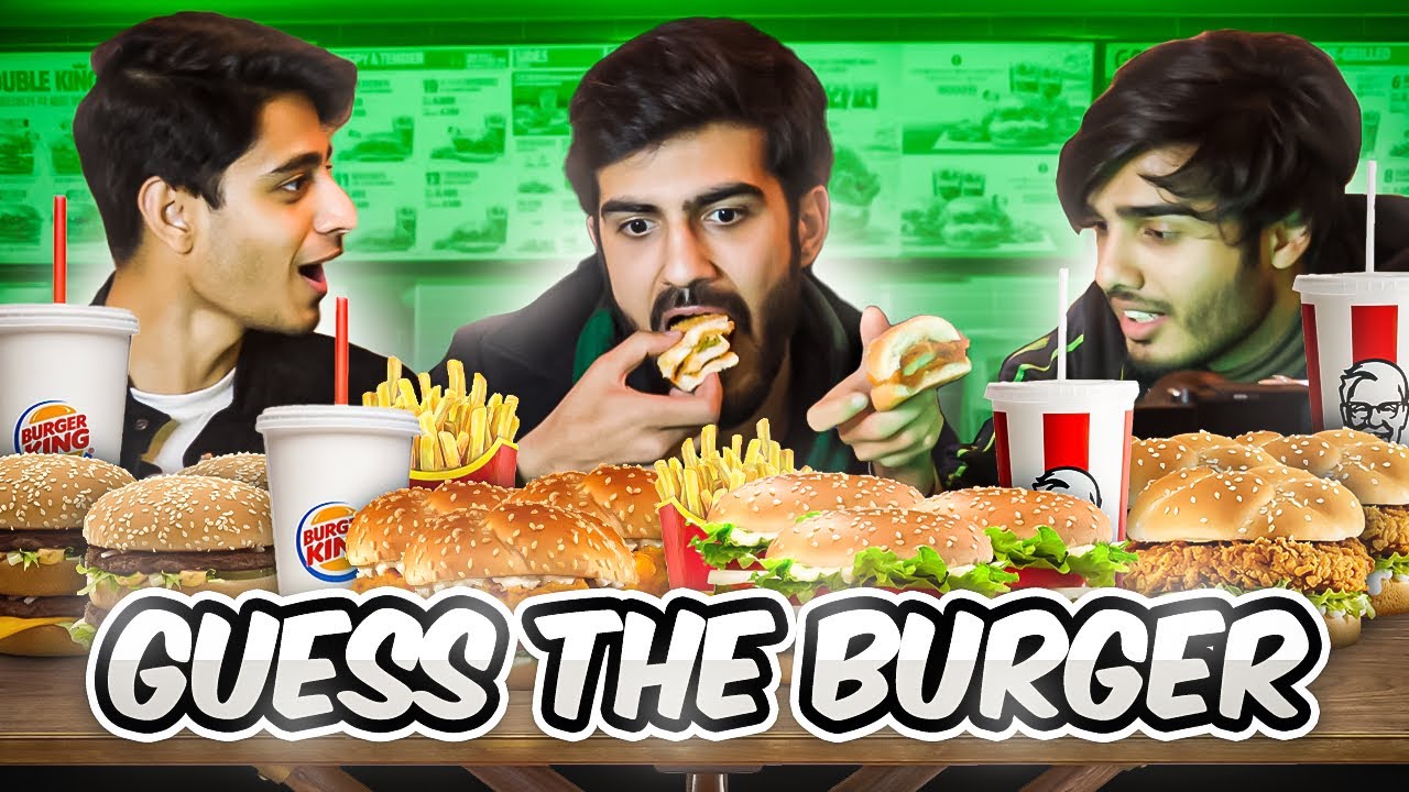 GUESS THE BURGER CHALLENGE! 🍔