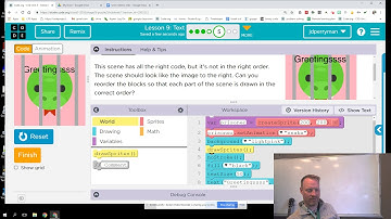Unit 3 Lesson 9: Text page 5a (Snake in Jail) Code.org Discoveries 20/21