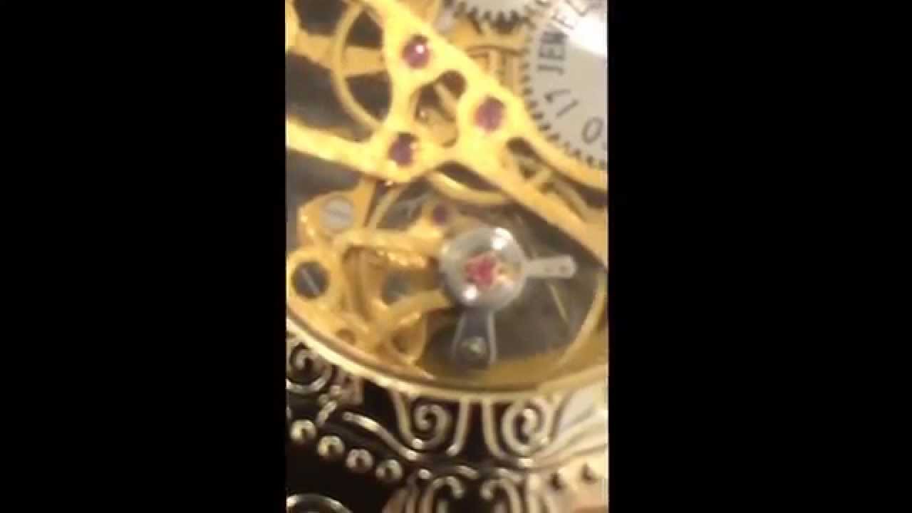 MAJESTI SKELETON 17 JEWELS POCKET WATCH YouTube