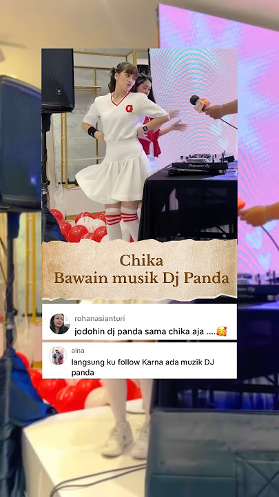 POV chika dj panda 😅#djpanda #chika #dj #music #aria #erikacarlina