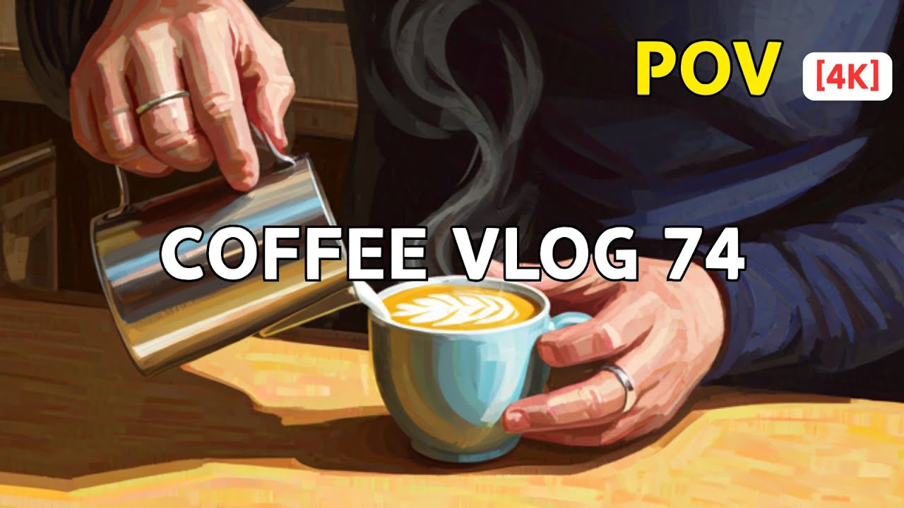 POV | Coffee shop in the early morning | ASMR