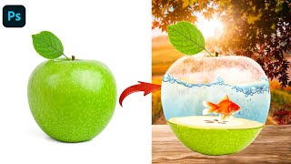 Photo Manipulation in Photoshop|Apple and Fish