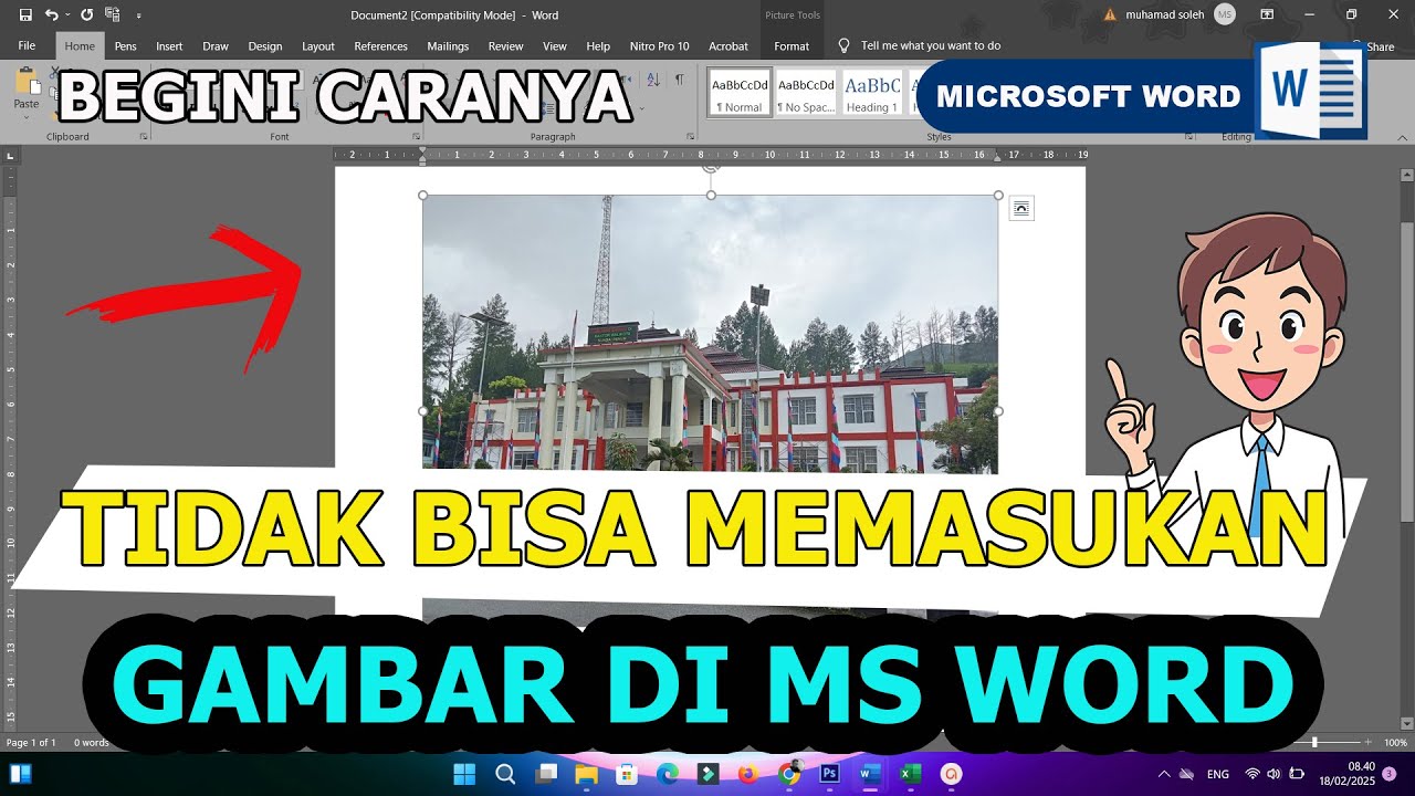 Cara Mengatasi Tidak Bisa Memasukan gambar di Word - YouTube