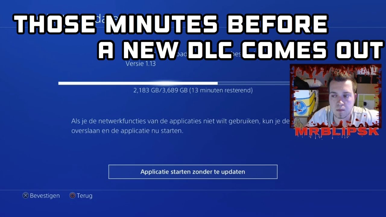 The final minutes before playing a new DLC.. (DLC2 COD IW HYPE)