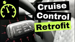 Cruise Control Retrofit DIY  Audi A4 B8