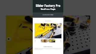 Construction Slider by using Slider Factory Pro WordPress Plugin | Wpfrank Slider Plugin #Shorts