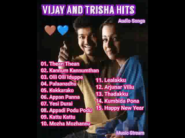 Vijay And Trisha Hits - Audio Tamil Songs Jukebox - Music Stream class=