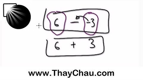 Video 6 - Negative Numbers 3