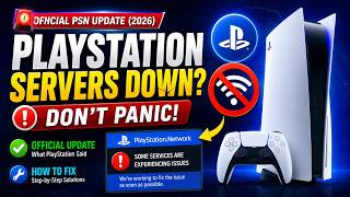 Playstation sign in problem PlayStation Servers Down Don't Panic – Official PSN Update 2026
