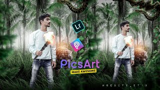 PicsArt Jungle Concept Photo Editing Tutorial In PicsArt Step BY Step In HINDI - HSEDITZ TUTORIALS screenshot 2