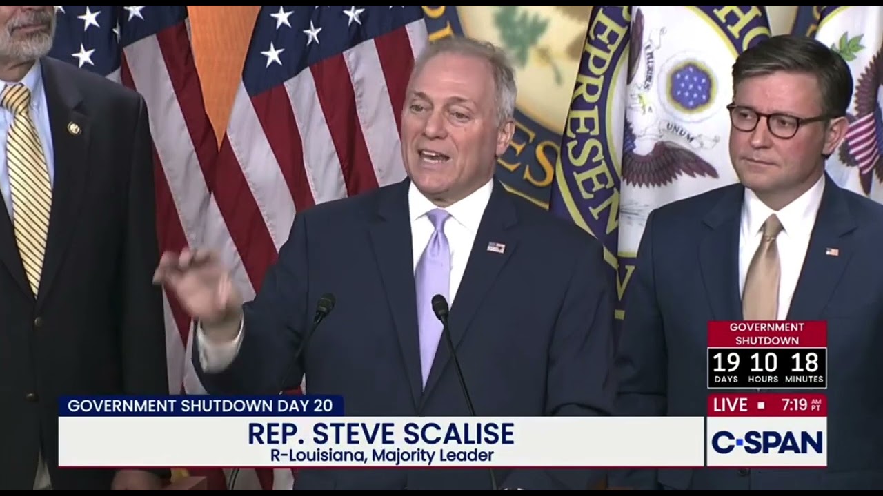 House Majority Leader Steve Scalise Press Conference | October 20, 2025