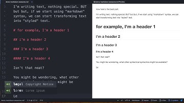 markdown demo with atom.io and markdown preview