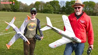 50Mm Edf Rc Jet Fun Down The Footie Park ! Mb-339 And Mig-17 50Mm Edf Jets