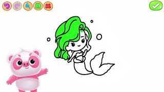 Enjoy the Best Princess Coloring Book Game #Shorts screenshot 3