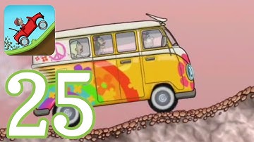 HILL CLIMB RACING - Gameplay Walkthrough Part 25 - HIPPIE VAN (iOS, Android)