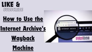 How to Use the Internet Archive
