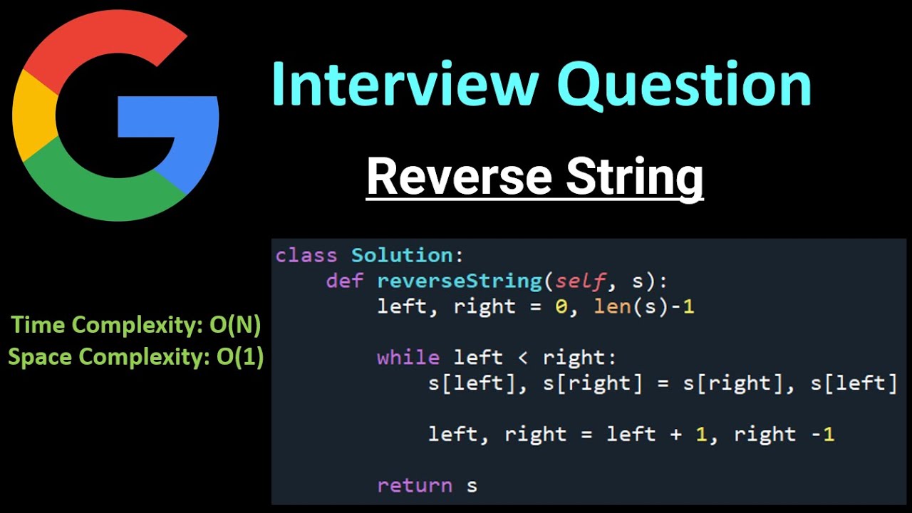 Reverse String - String - Python - YouTube
