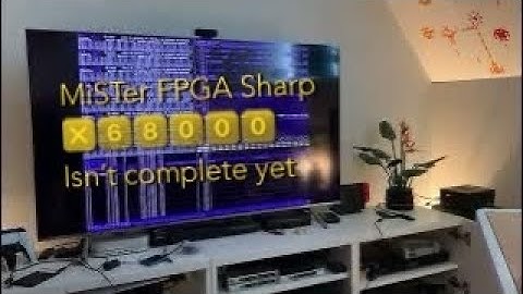 MiSTer X68000 core is not complete yet - as an example a glitched game music player (MiSTer)(FPGA)