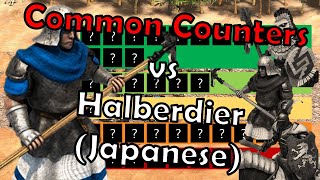 HALBERDIER (JAPANESE) | Best COMMON Counters | Tierlist | Age of Empires 2