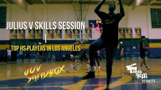 Julius V Skills Session w 3 Former NBA PLAYERS (Class 2020 Makur Maker, Class 2021 Peyton Watson)