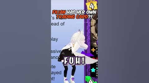 Filian got her own Trading Card?!