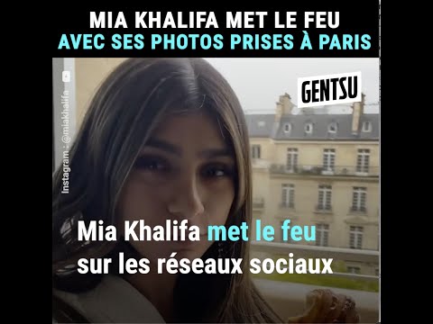 Mia Khalifa met le feu avec ses photos prise à Paris 🔥