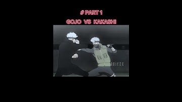 Epic battle part 1 ☠️💥| Gojo vs Kakashi |  #animination #fananimation #gojo #kakashi #battle #edit