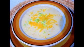 شوربة الذرة الكريمية - crème de maïs - creamed corn soup