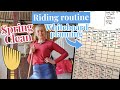 HOW I PLAN MY HORSE'S RIDING ROUTINES ~ Barn tidy and whiteboard organise