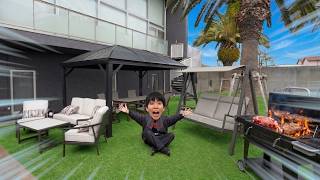 コストコで買いまくった巨大家具で5億円の家に最強の庭を作ろうぜ!!!