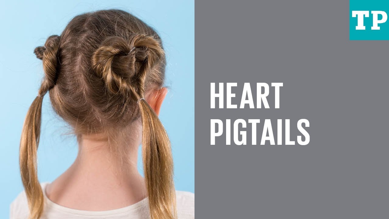 Heart Shaped Hairstyles  Elastic Valentine Hearts  YouTube