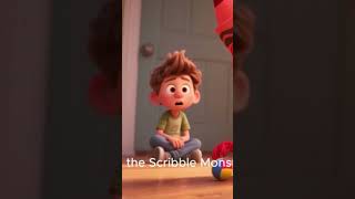 Make a Monster from Scribbles | Fast Art for Kids! #shorts