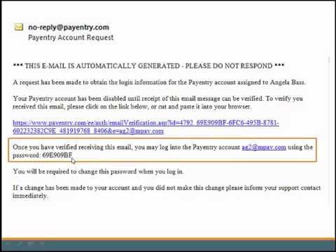 Payentry Employee Self Service Password Reset (English)