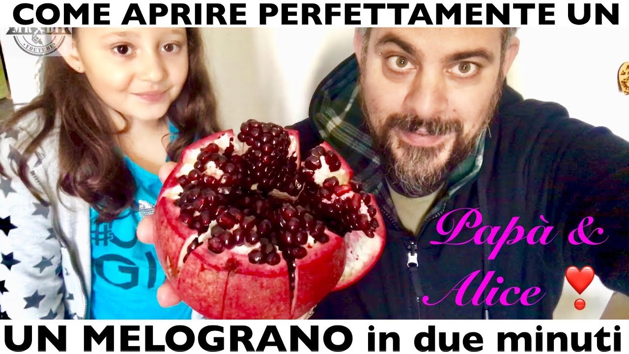 Come Aprire Un Melograno Perfettamente Come Sbucciare Un Meglograno Buccia Melagrana Youtube