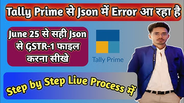 Tally Prime GSTR-1 Json File Error | GSTR-1 Return Filing Tally Prime |Json se GSTR1 File Kaise Kare
