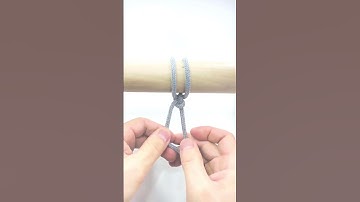 ASMR BACKHAND KNOT, HOW TO TIE THE MOST USEFUL KNOTS IN THE WOLD #shorts