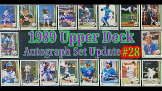 1989 Upper Deck Autographed Progress Report #28 - More Signed Cards Into The Binder Of This Classic!