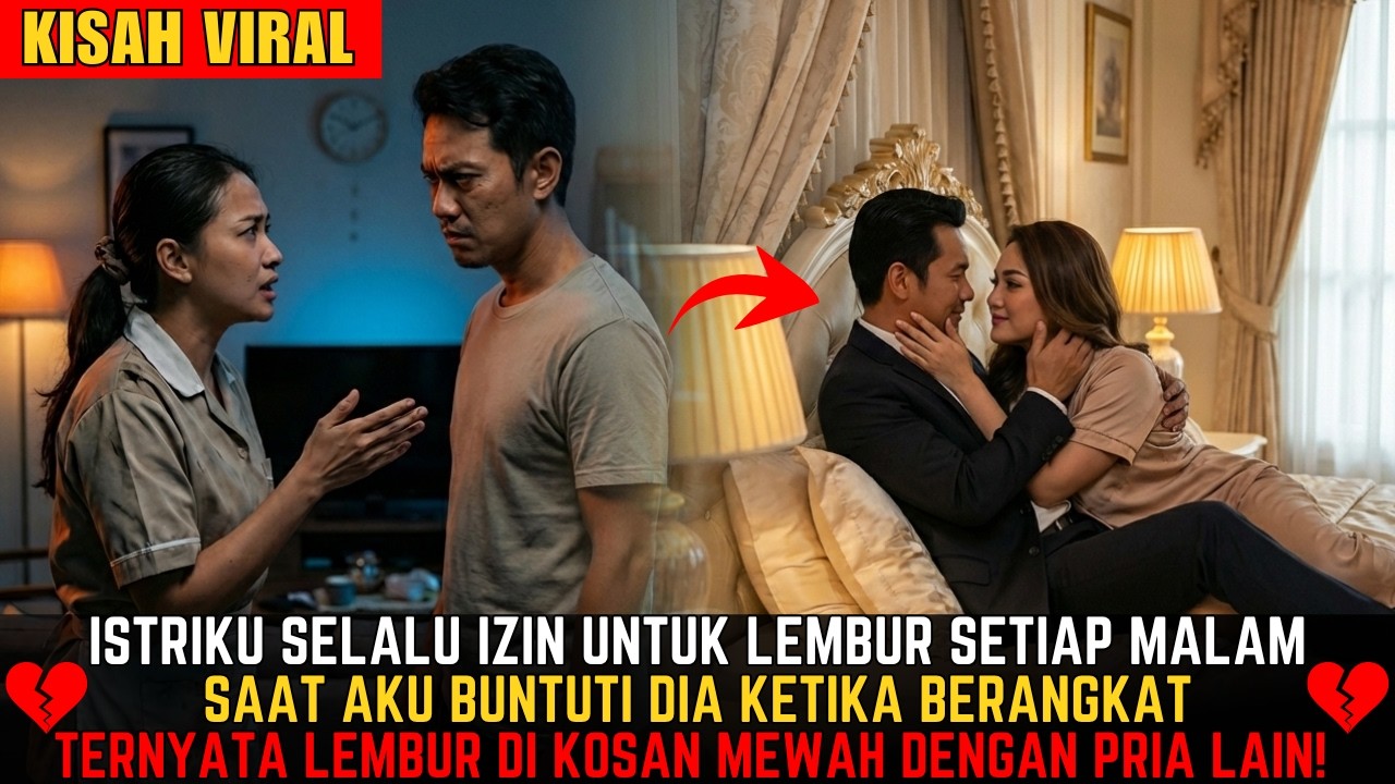 ISTRIKU SELALU IZIN LEMBUR! SAAT KU BUNTUTI TERNYATA MASUK KOS-KOSAN DENGAN PRIA LAIN!