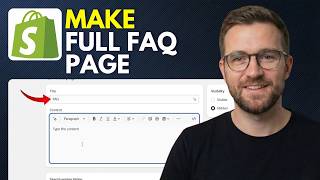 How to make a full FAQ page on Shopify (Step By Step 2026)