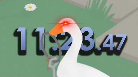 Untitled Goose game Speedrun EXPLAINED