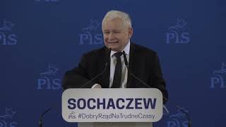 Jarosław Kaczyński w Sochaczewie: Odpowiedzi na pytania